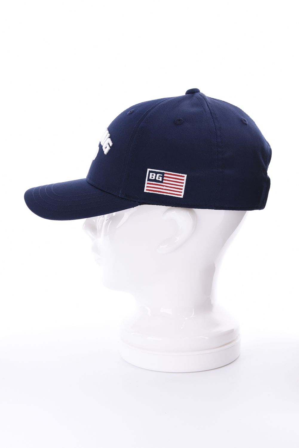 【26AW】 MEN’S COLLEGE LOGO CAP / カレッジロゴ刺繍 キャップ (ネイビー)
