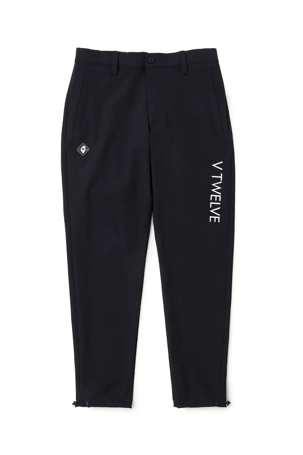 【26AW】 WB PANTS / サイドロゴ ウエストゴム ロングパンツ (ブラック)