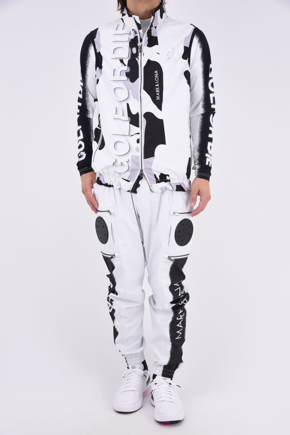 【26AW】 MERCURY COOLING FAN PANTS / モノトーン サイドロゴ 空調ファン搭載ロングパンツ (ホワイト)