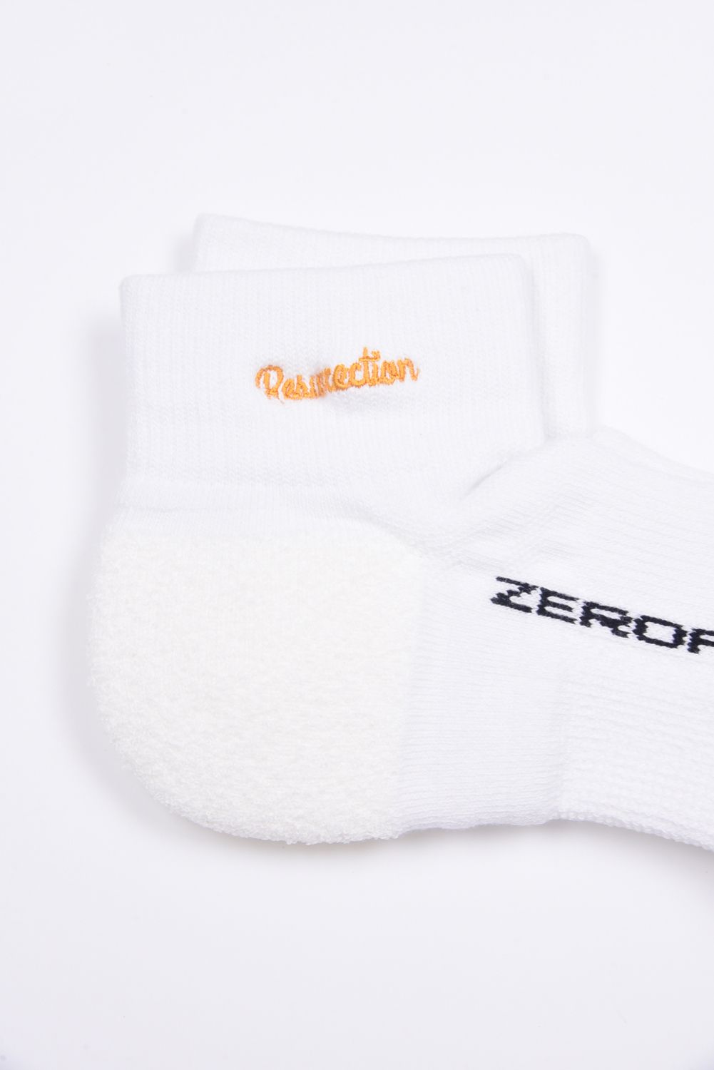 【ZEROFITコラボ】 【レディース】 BASIC LOGO SHORT SOCKS / ベーシックロゴ ショートソックス （ホワイト）