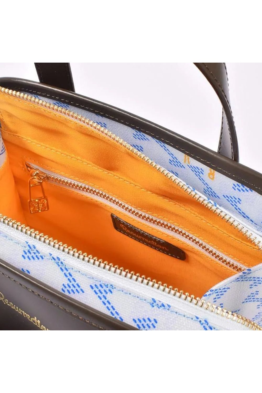 【26SS】 LANIUS TETRA (ラニウス テトラ) / ブランドオリジナルテキスタイル スリム カートバッグ (アクア)*