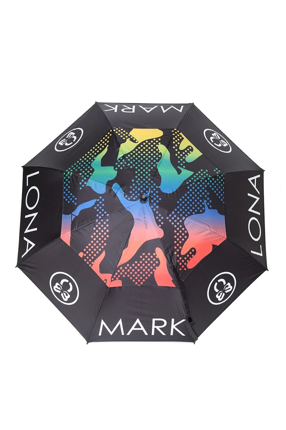 【26AW】 SHELTER CANOPY UMBRELLA / レインボーカモ 自動オープン機能 UVカット 大型アンブレラ (ブラック)