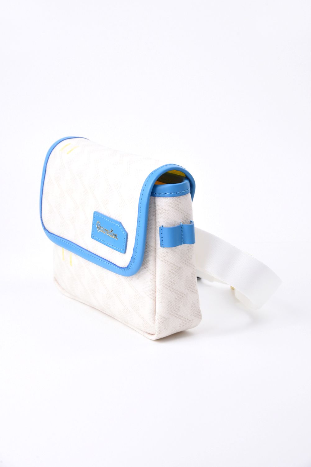 【GOSSIP GOLF別注商品】 Aix (アイクス)  / ブランド オリジナルテキスタイル ウエストポーチ （ウルトラマリン / Hイエローライニング） (4月末入荷予定）