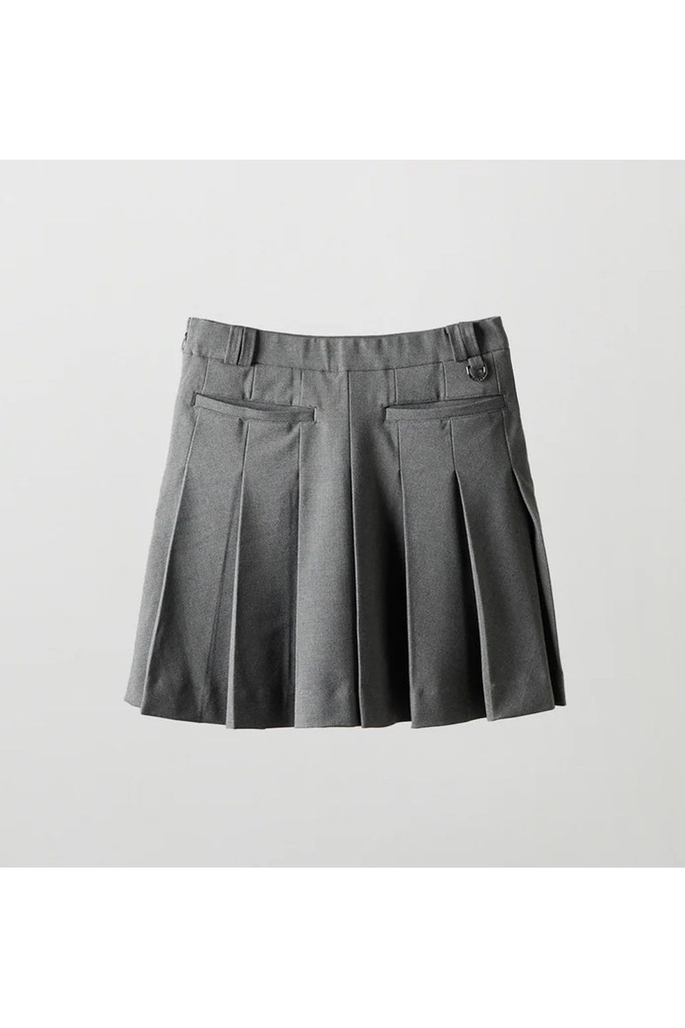【25AW】【レディース】 BACK SIDE PLEATS SKIRT / バック サイド プリーツスカート (グレー)