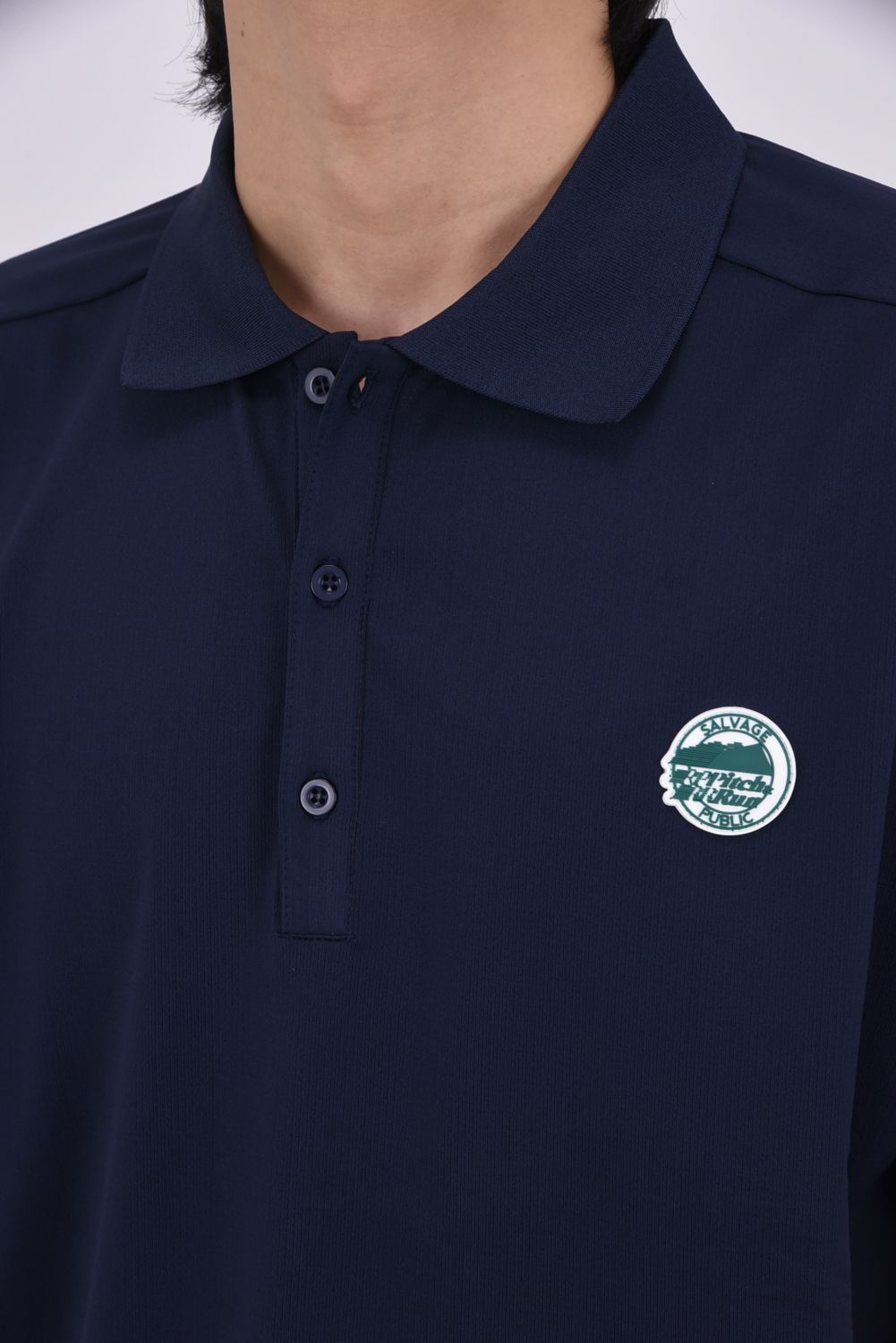 【2026SS】 Alohea Tech Polo SS (Pitch&Run) / ショートスリーブ ポロシャツ (ネイビー)