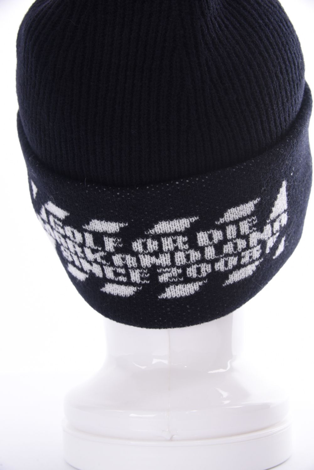 RUSTY BEANIE KNIT CAP / ウールアクリル ニット キャップ (ブラック)