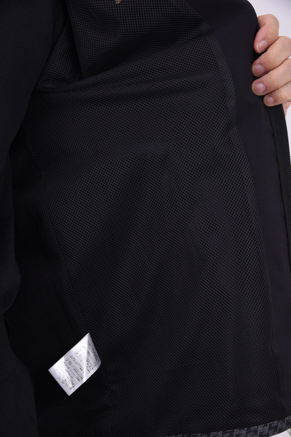 【26AW】 NO COLLAR LIGHT JACKET / 撥水ナイロン ノーカラーライトジャケット (ブラック)*