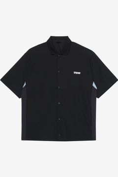【26SS】 LUXURY SPORTY SHIRT / ドライタッチ サイドパネル スポーティシャツ (ブラック)
