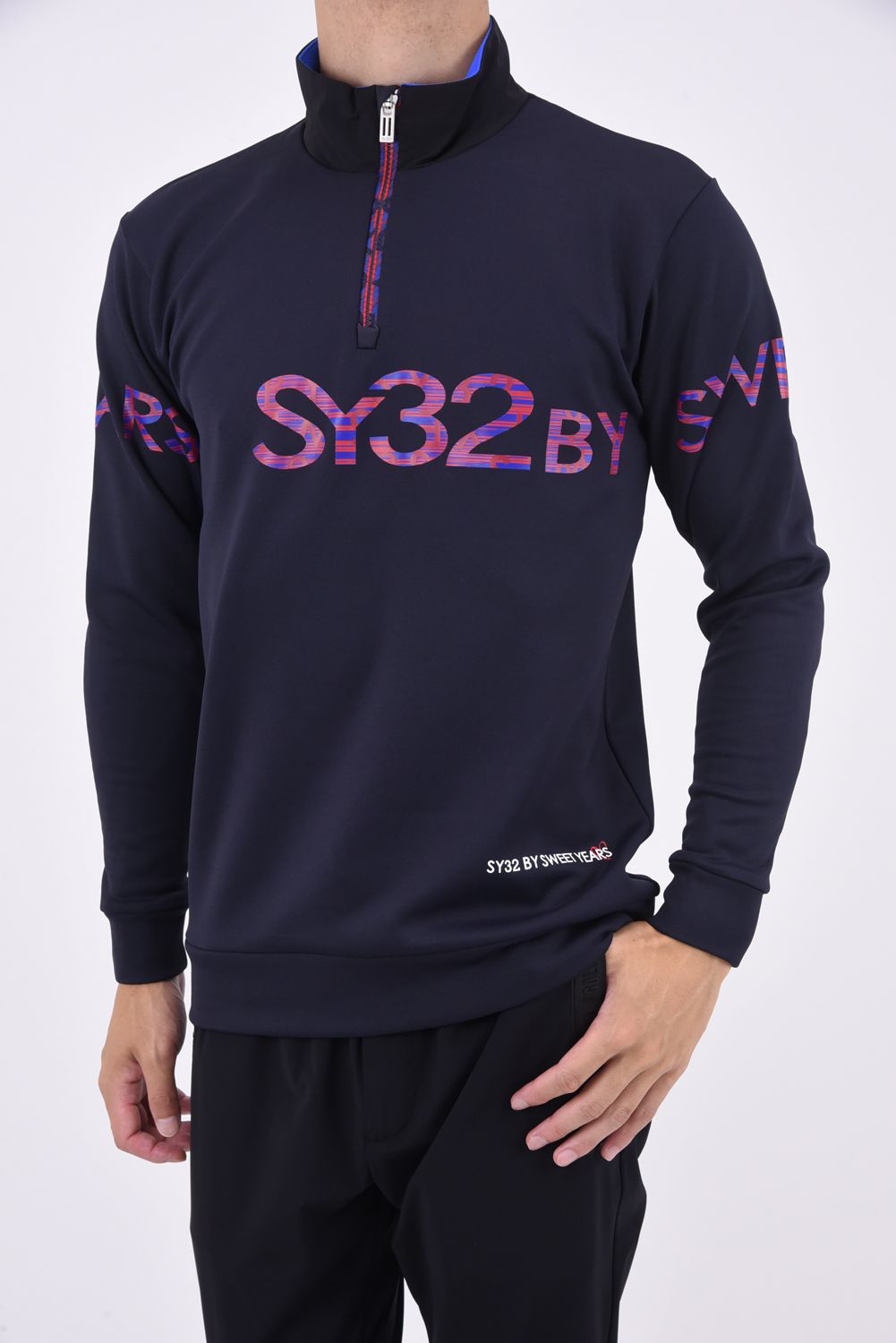 SY32 by SWEET YEARS GOLF - ZIP UP LIGHT STRETCH MILANO SHIRTS