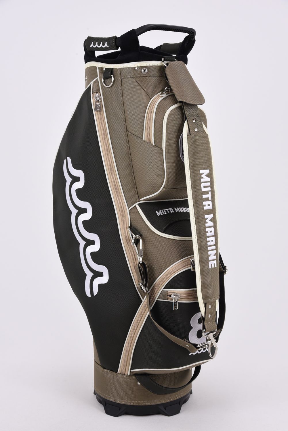 【26AW】 DUAL MAG PRO POLY COMBO CADDY BAG & HEAD COVER / ナイロン バイカラー カートタイプ キャディバッグ&ヘッドカバーセット (カーキ)