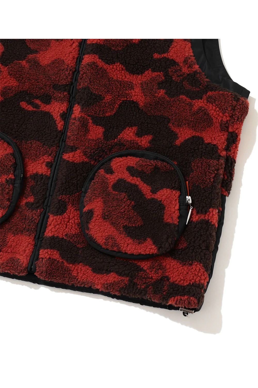【2026AW 木村拓哉さん着用】 MERCURY CAMO BOA FLEECE VEST / カモフラジャカード ボアフリースベスト (ブラウン)