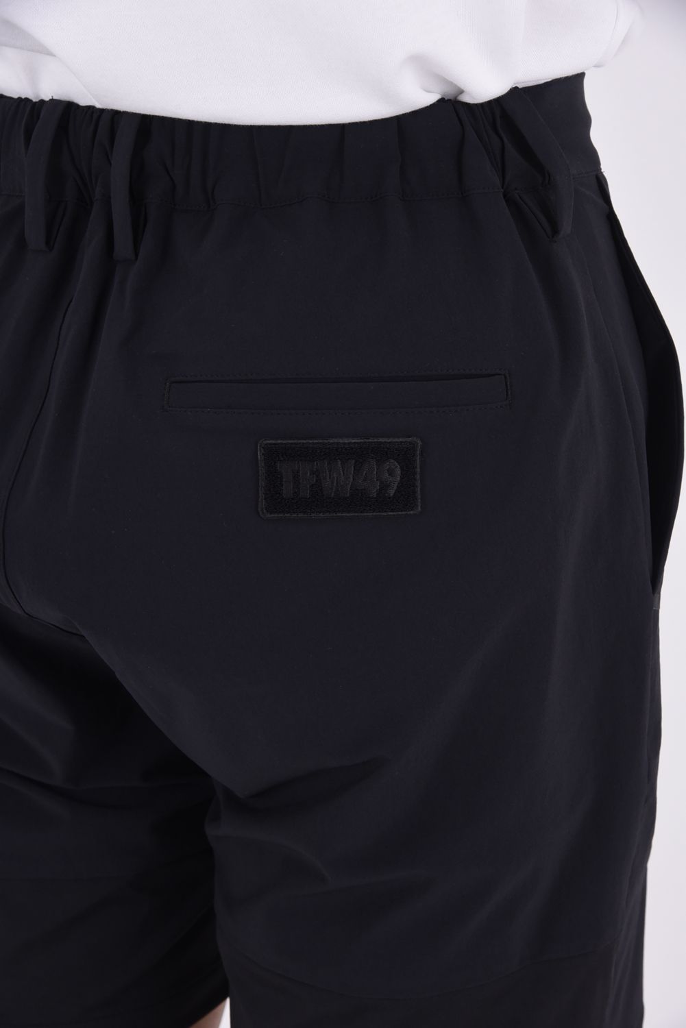 【26SS】 COMBINATION SHORTS / 接触冷感 異素材切り替え ショートパンツ (ブラック)