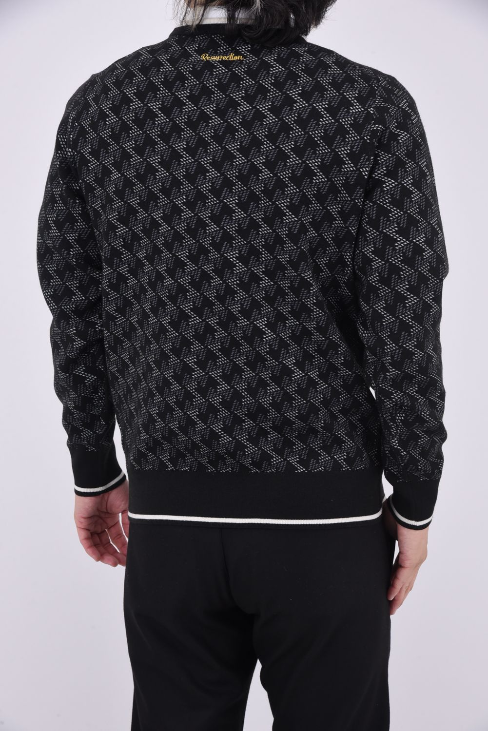 GM CREW NECK KNIT / GM クルーネック プルオーバー ニット (ブラック)
