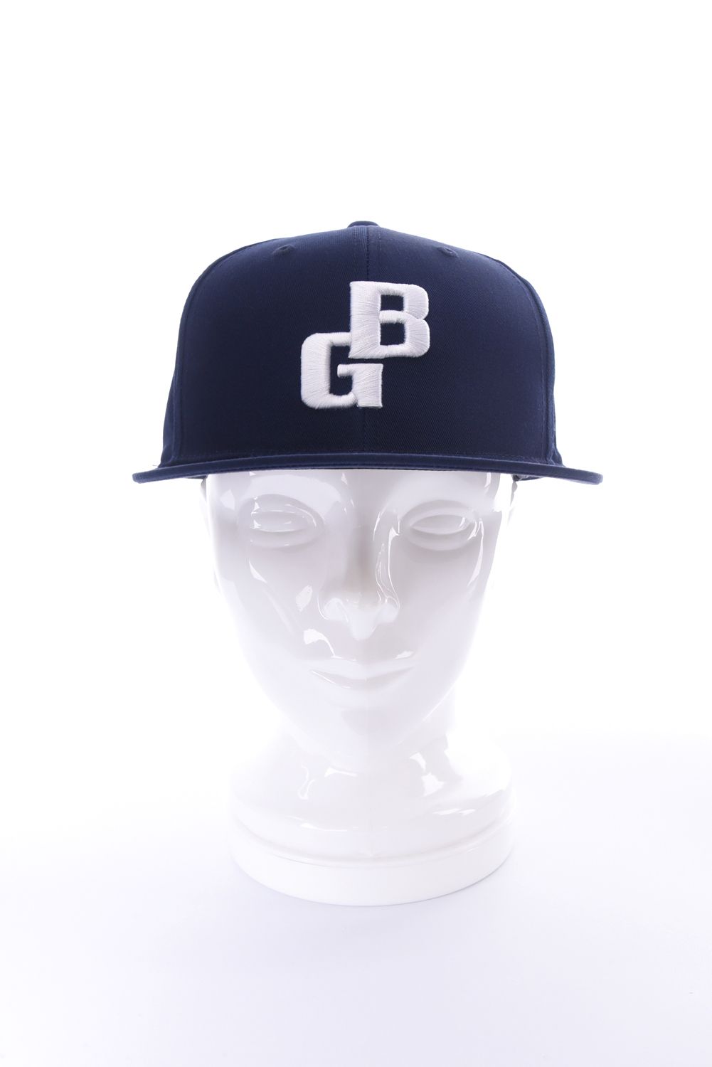【26SS】 MEN’S BG LOGO FLAT VISOR CAP / BGロゴ フラットキャップ (ネイビー)