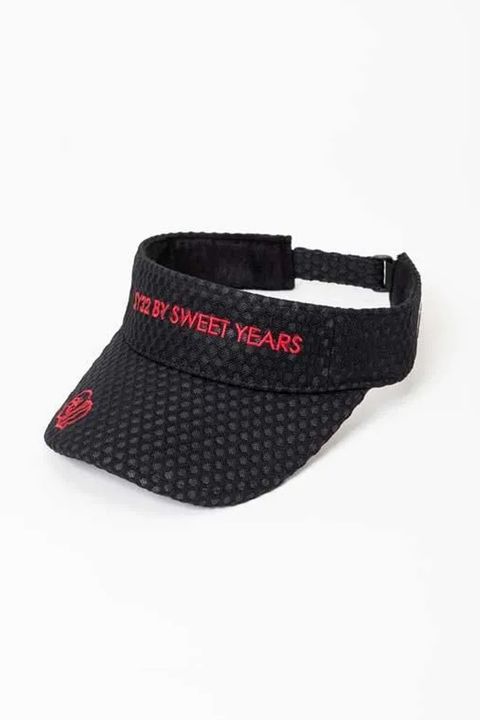 【26SS】 MESH EMB SUN VISOR / メッシュ ロゴ刺繡 サンバイザー (ブラック)