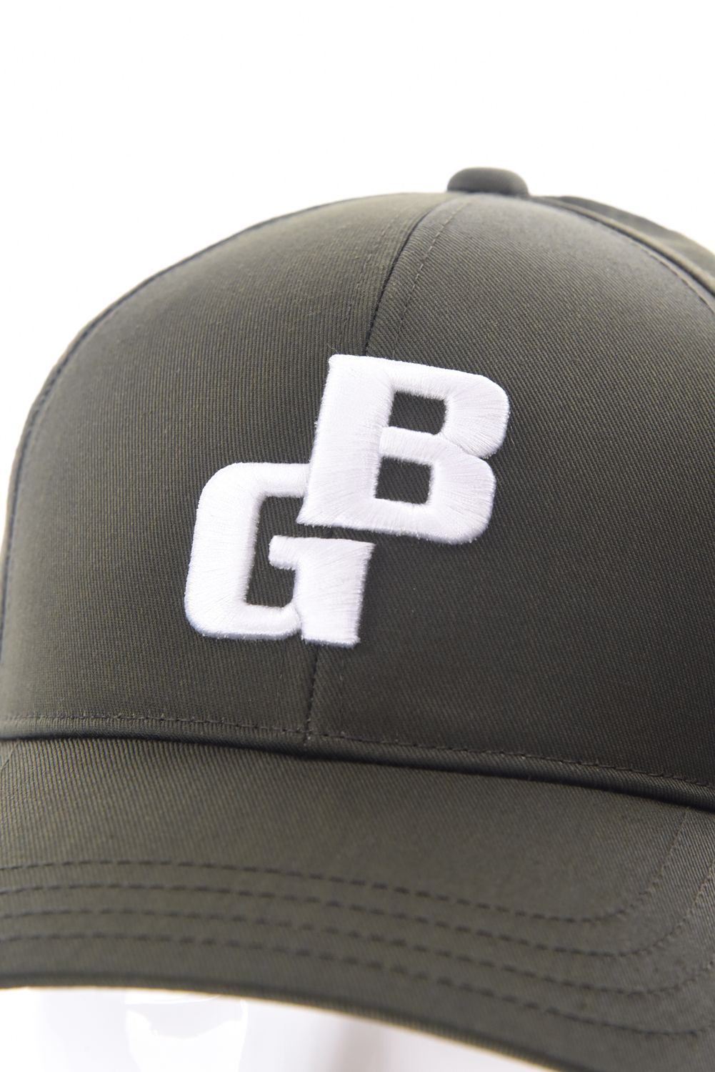 BG INITIAL CAP / BGイニシャルロゴ キャップ (オリーブ)