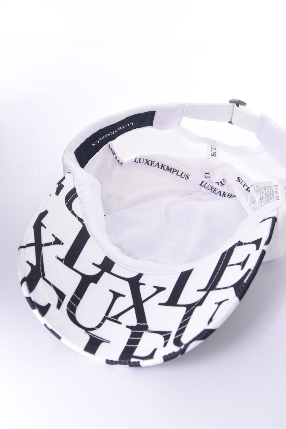 LOGO PATTERN CAP / オリジナル 総柄ロゴ ベースボールキャップ (ホワイト)