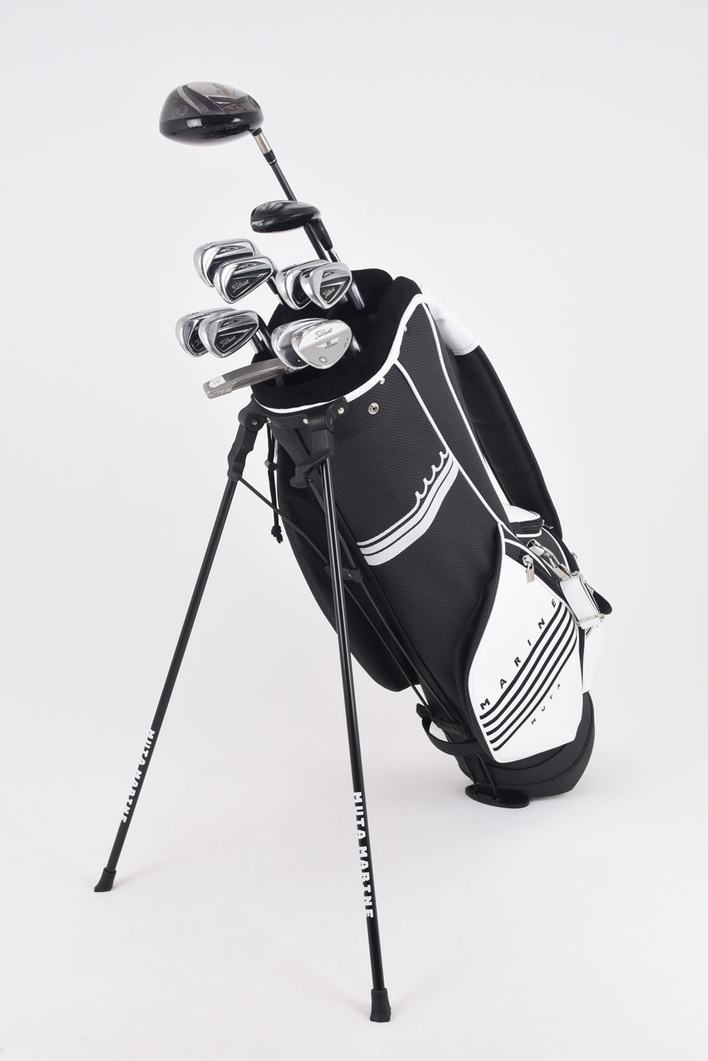 【銀行振込・代金引換不可】【返品・交換不可】 CADDY BAG / CONTINUA バイカラー キャディバッグ (ブラック)