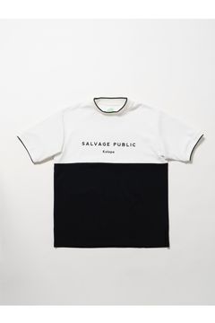 【2026SS】 Kūlina Pohāpohā Bicolor Mockneck（Kolepa Stamp） / バイカラー ショートスリーブ モックネックTシャツ (ホワイト/ブラック) （3月入荷予定）
