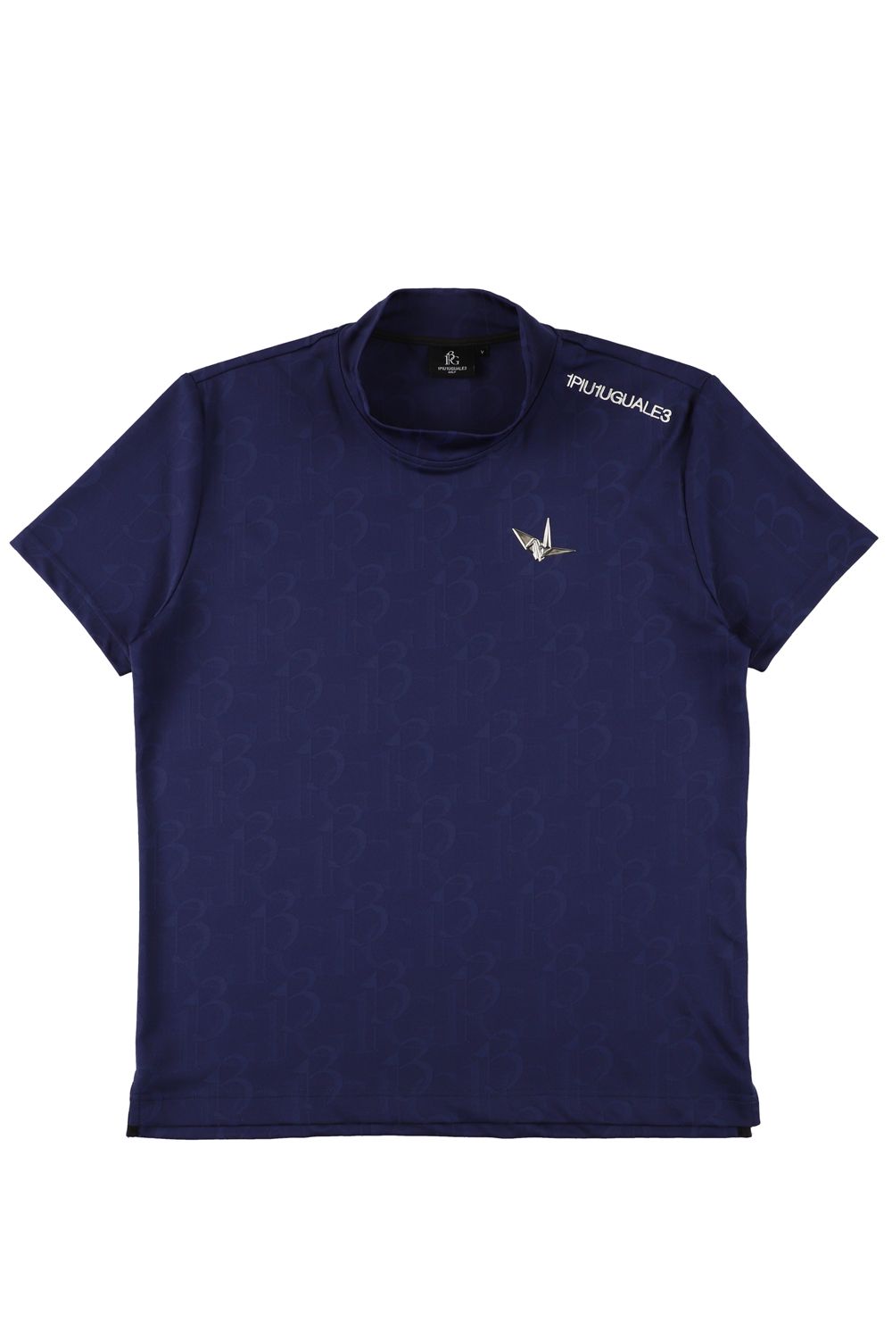 【26SS】 JACQUARD MOCK NECK  / ジャガード モックネック (ネイビー) (4月入荷予定)