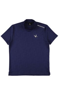 【26SS】 JACQUARD MOCK NECK  / ジャガード モックネック (ネイビー) (4月入荷予定)