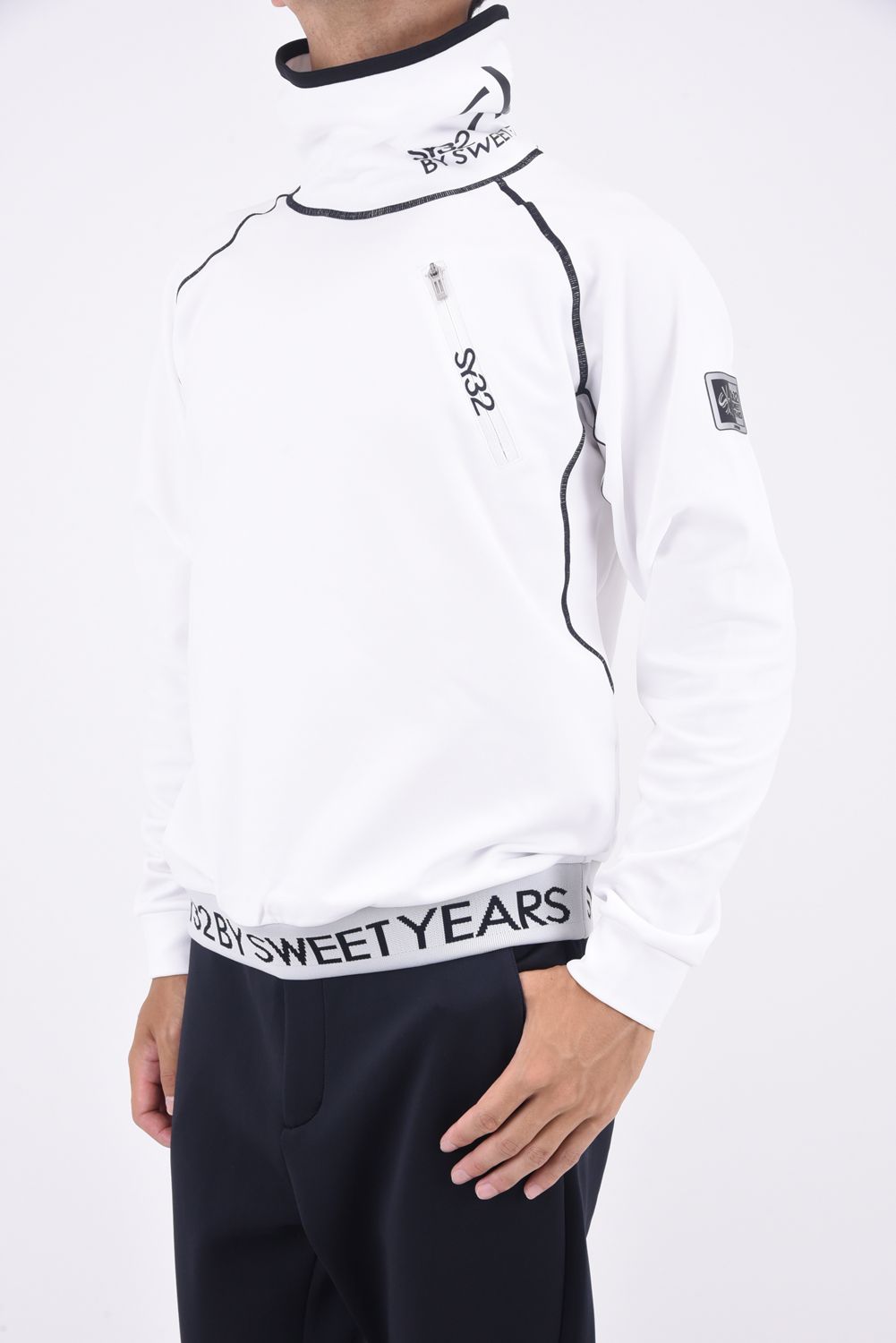 SY32 by SWEET YEARS GOLF - HIGH NECK MESH REVERSE SHIRTS