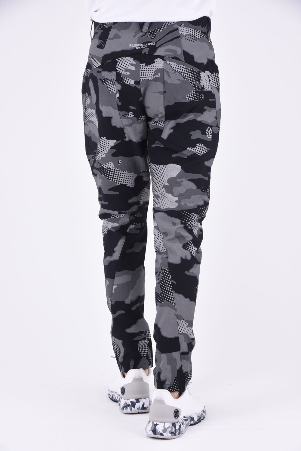 RUSSELUNO - CAMO JOGGER PANTS / ロゴ ドビー柄 ストレッチ