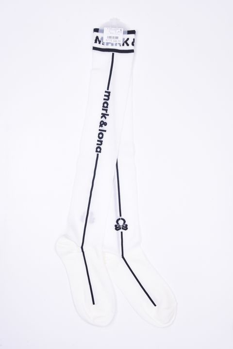 【26SS】【レディース】 ML SHEER OVER KNEE SOCKS / サイドライン シースルー ニーソックス (ホワイト)