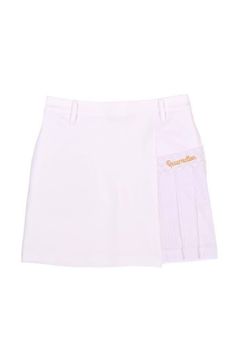 【26SS】【レディース】 GM ACCENT LINE SKIRT / モノトーンシリーズ メッシュプリーツ アクセントラインスカート (ホワイト)*