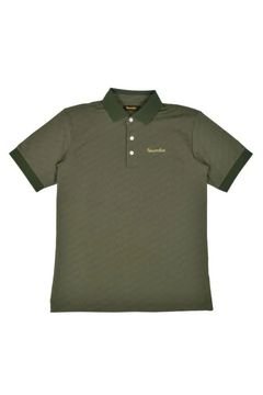 【26AW】 MENS GM JACQUARD POLO / オリジナルテキスタイルジャガード ポロシャツ (カーキ)*