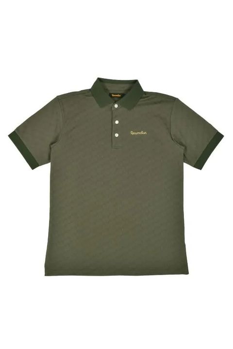 【26AW】 MENS GM JACQUARD POLO / オリジナルテキスタイルジャガード ポロシャツ (カーキ)*