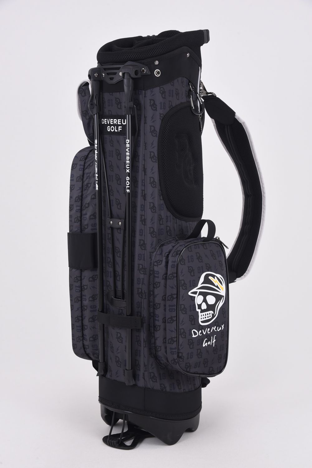 【銀行振込・代金引換不可】【返品・交換不可】 DG Monogram Caddie Bag / DGモノグラム総柄 スタンドタイプ キャディバッグ (ブラック)