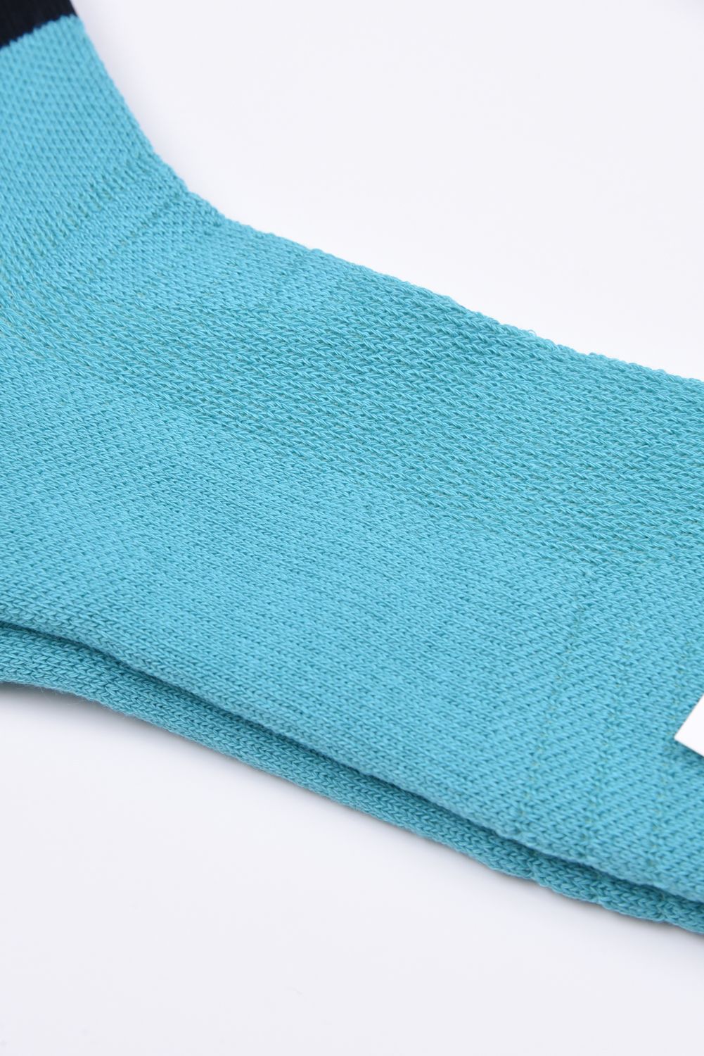 【26SS】 VT LINE MID SOCKS / ブランドロゴジャカード ライン ミドルソックス (ターコイズ)