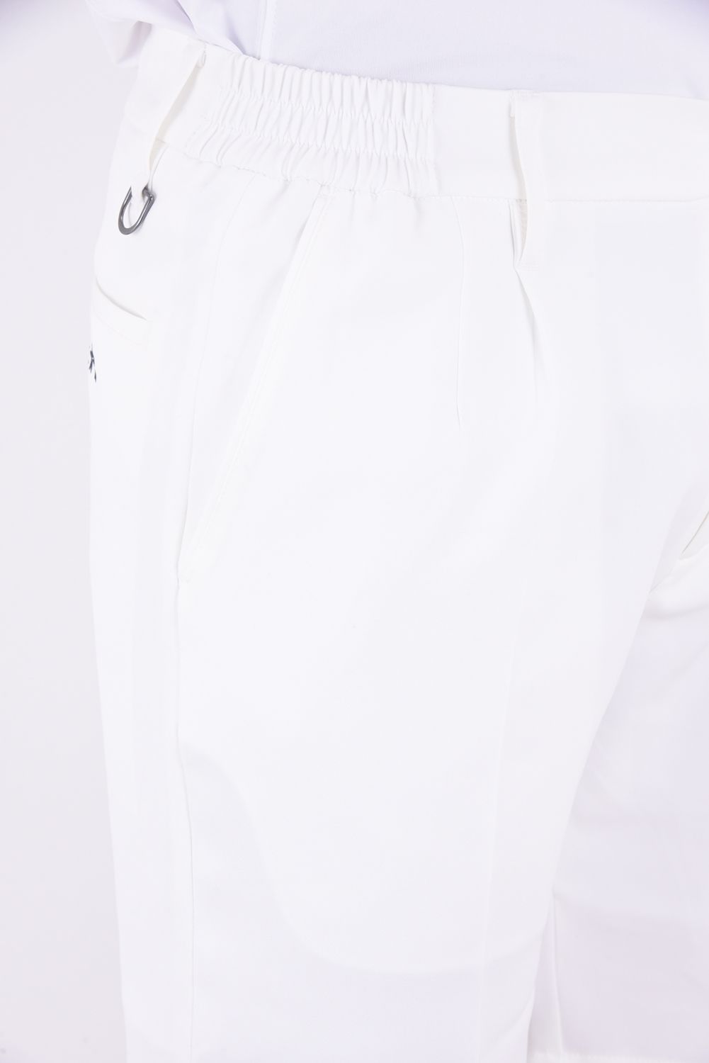 BASIC LOGO SHORT PANTS / ベーシック ロゴ ストレッチ ショートパンツ (ホワイト)