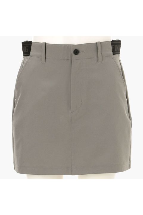 【26SS】【レディース】 WOMEN’S COOLCORE LOGO ELASTIC SKIRT / クールコア ウエストゴムベルト スカート (グレー)