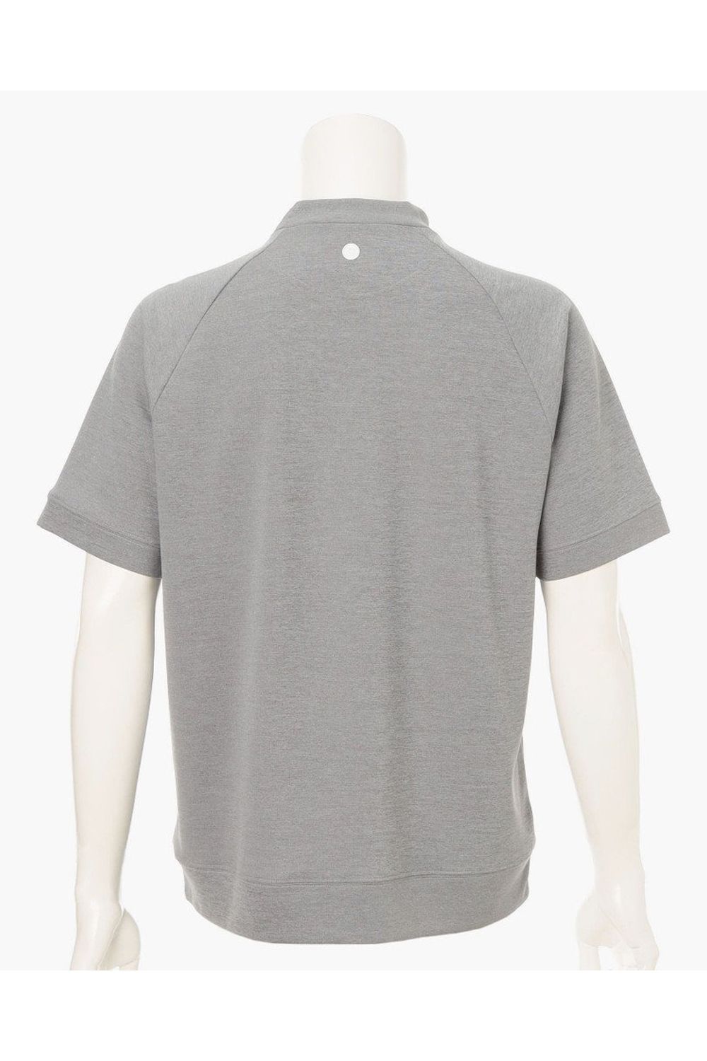 【26SS】 MEN’S COLLEGE LOGO HIGHNECK / カレッジロゴ リラックスフィット モックネックTシャツ (グレー)