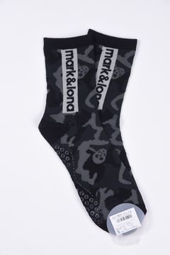 【26SS】 GAUGE CAMO ESSENTIAL CREW SOCKS / オリジナルカモジャカード ボックスロゴ クルーソックス (ブラック)
