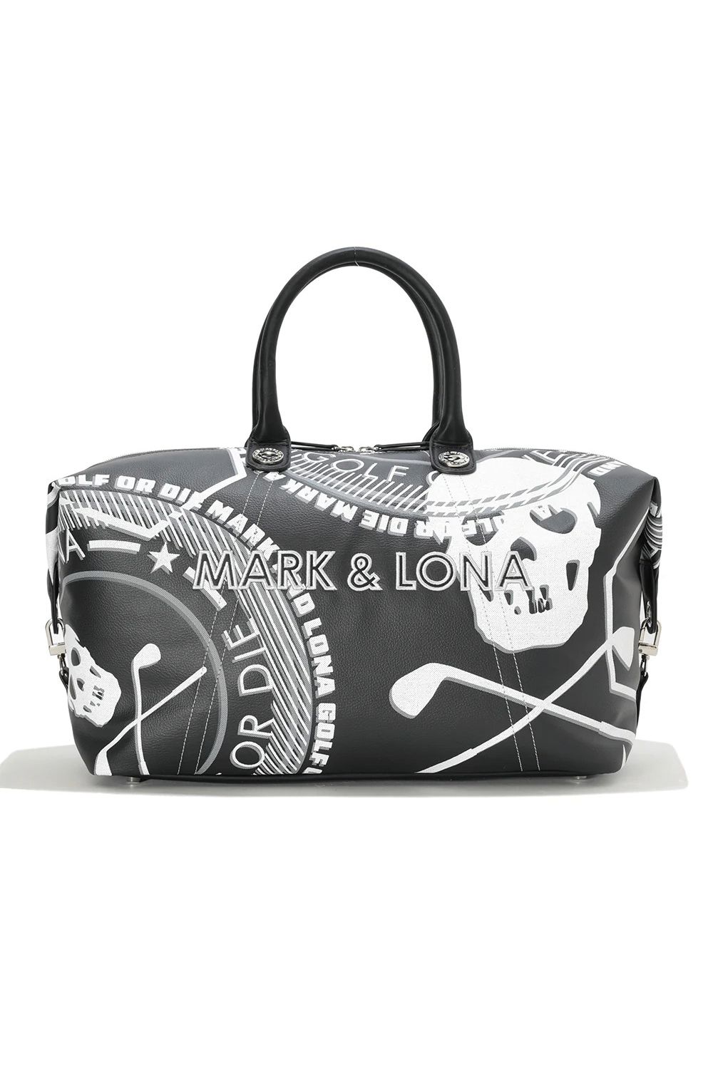 【26SS】 ATLAS CONVERTIBLE BOSTON BAG / アイアンスカル シンセティックレザー 2WAYボストンバッグ (ブラック) (2月18日入荷予定)