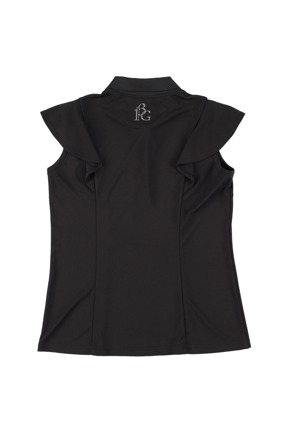 【MID SUMMER COLLECTION】 【レディース】 FRILL POLO / アイコンロゴ フリル ポロシャツ (ブラック)