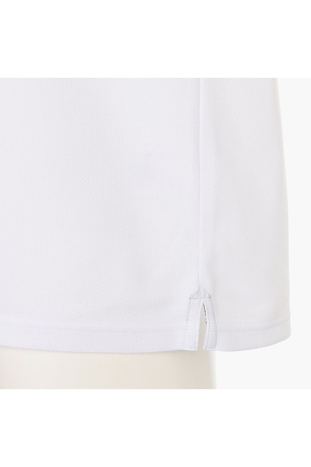 【26SS】 MEN'S LINE HIGHNECK RF / カノコ生地 ラインロゴテープ リラックスフィット モックネックTシャツ (ホワイト)