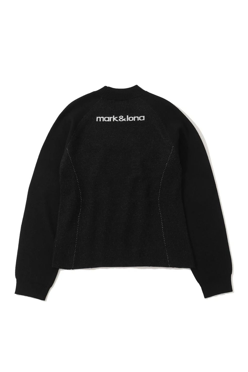 【2025AW】【レディース】 CORNEL CONTOUR FIT COMBO PULLOVER / メリノウール ブランドロゴ刺繍 クルーネックニット (ブラック)