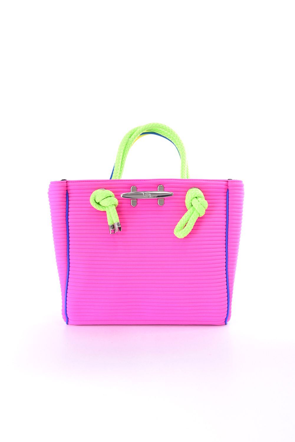 CLEAT TOTE mini TOM0152 / クリート トート ミニバッグ ボーダー （ショックピンク）*