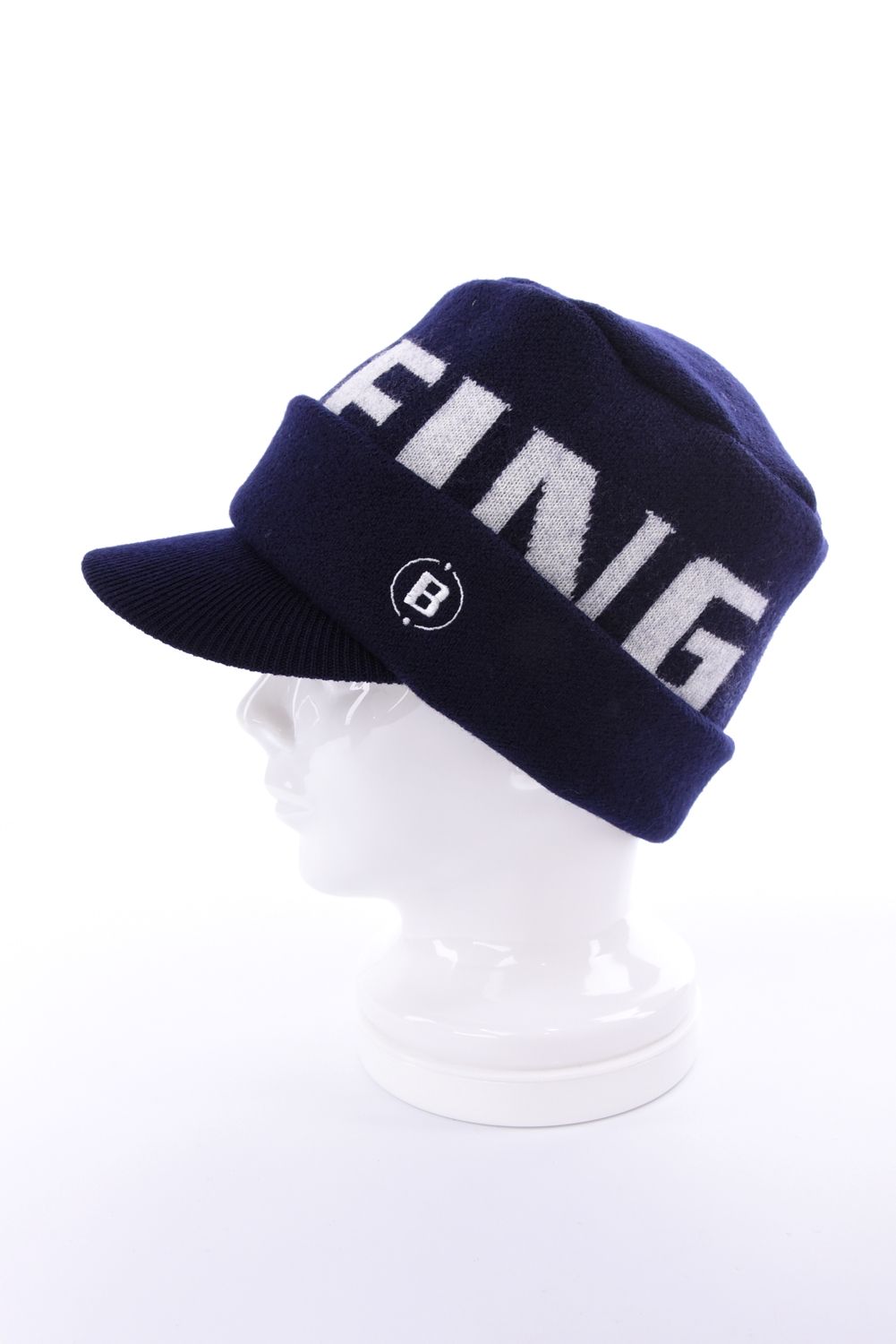 【26AW】 MEN’S WR WOOL KNIT WORK CAP / ブランドロゴ ワークキャップ (ネイビー)