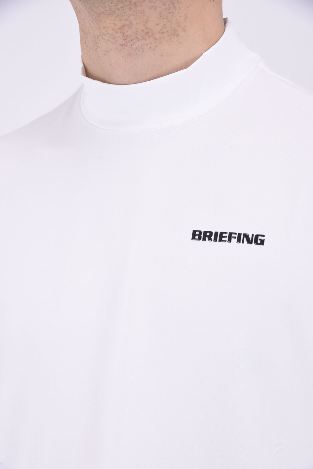 BRIEFING - MENS BACK LOGO LINE HIGH NECK RELAXED FIT
