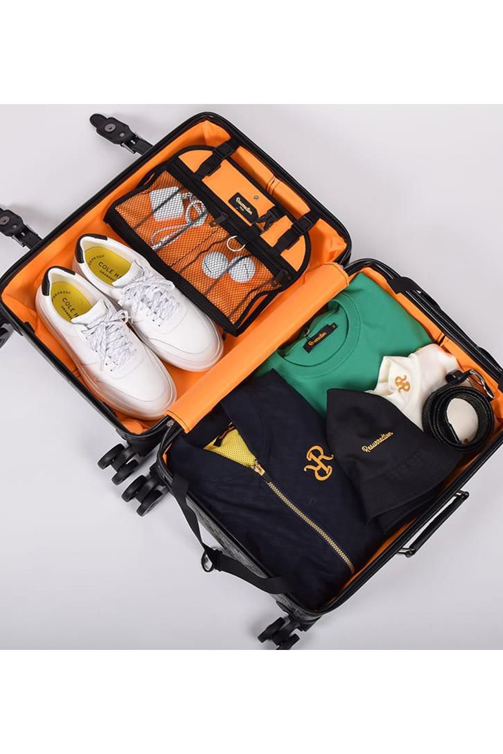 【銀行振込・代金引換不可】【返品・交換不可】 GALAPAGO No.2 (ガラパゴ) / ブランドオリジナルテキスタイル キャリーバッグ （ダークブラック）*