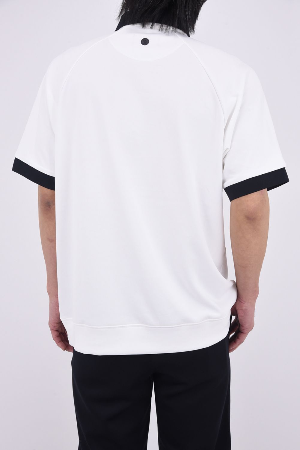 【26SS】 MEN’S COLLEGE LOGO POLO RF / カレッジロゴ リラックスフィット ポロシャツ (ホワイト)