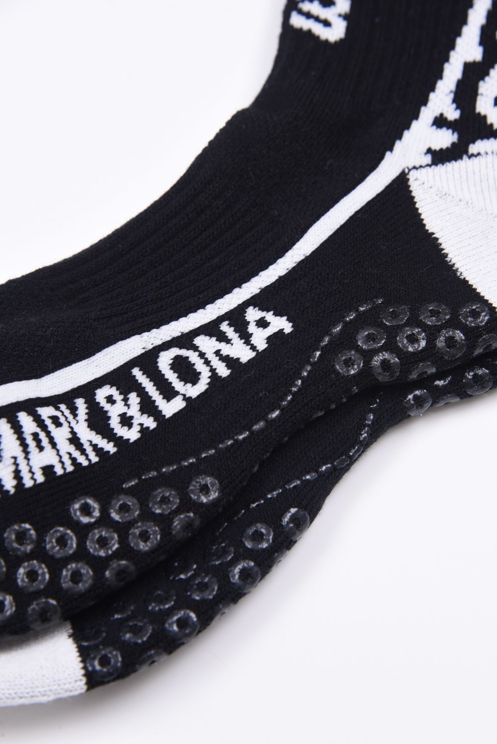 【26SS】【レディース】 PANTERA GRIP CREW SOCKS / レオパードパターン ジャパンメイド レイヤード風クルーソックス (ブラック)
