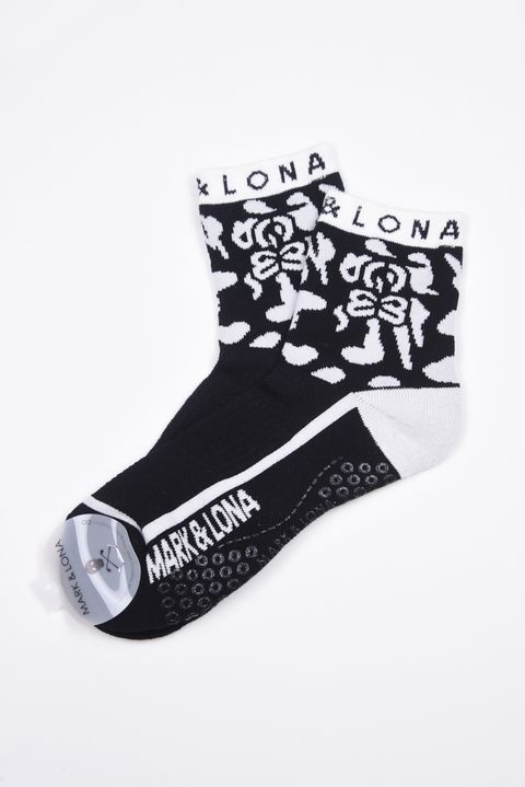 【26SS】 PANTERA GRIP ANKLE SOCKS / レオパードパターン ジャパンメイド アンクルソックス (ブラック)