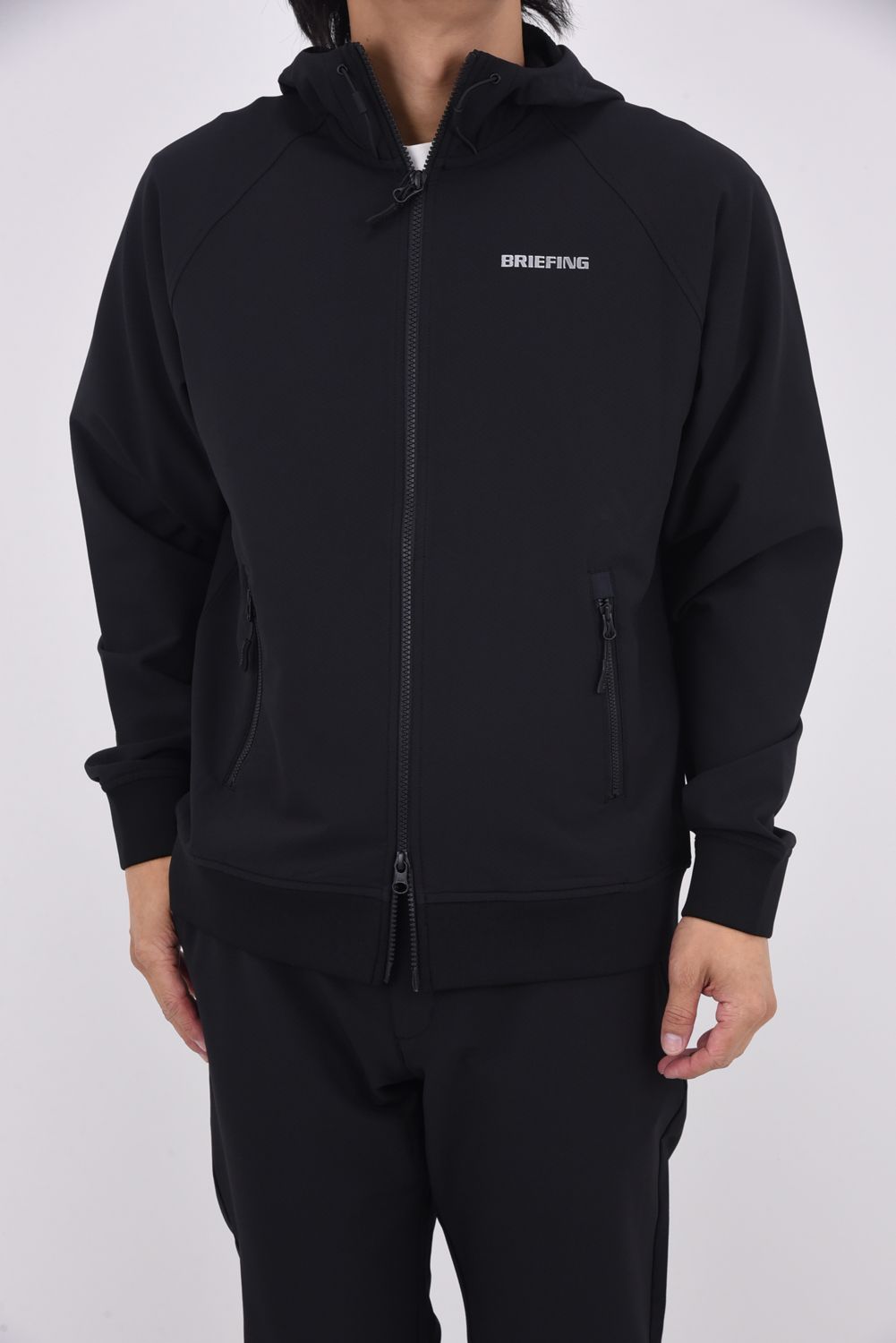 【25AW】 MEN'S STORMFLEECE BACK DOTS PARKA / ストームフリース ジップアップリブパーカー (ブラック)