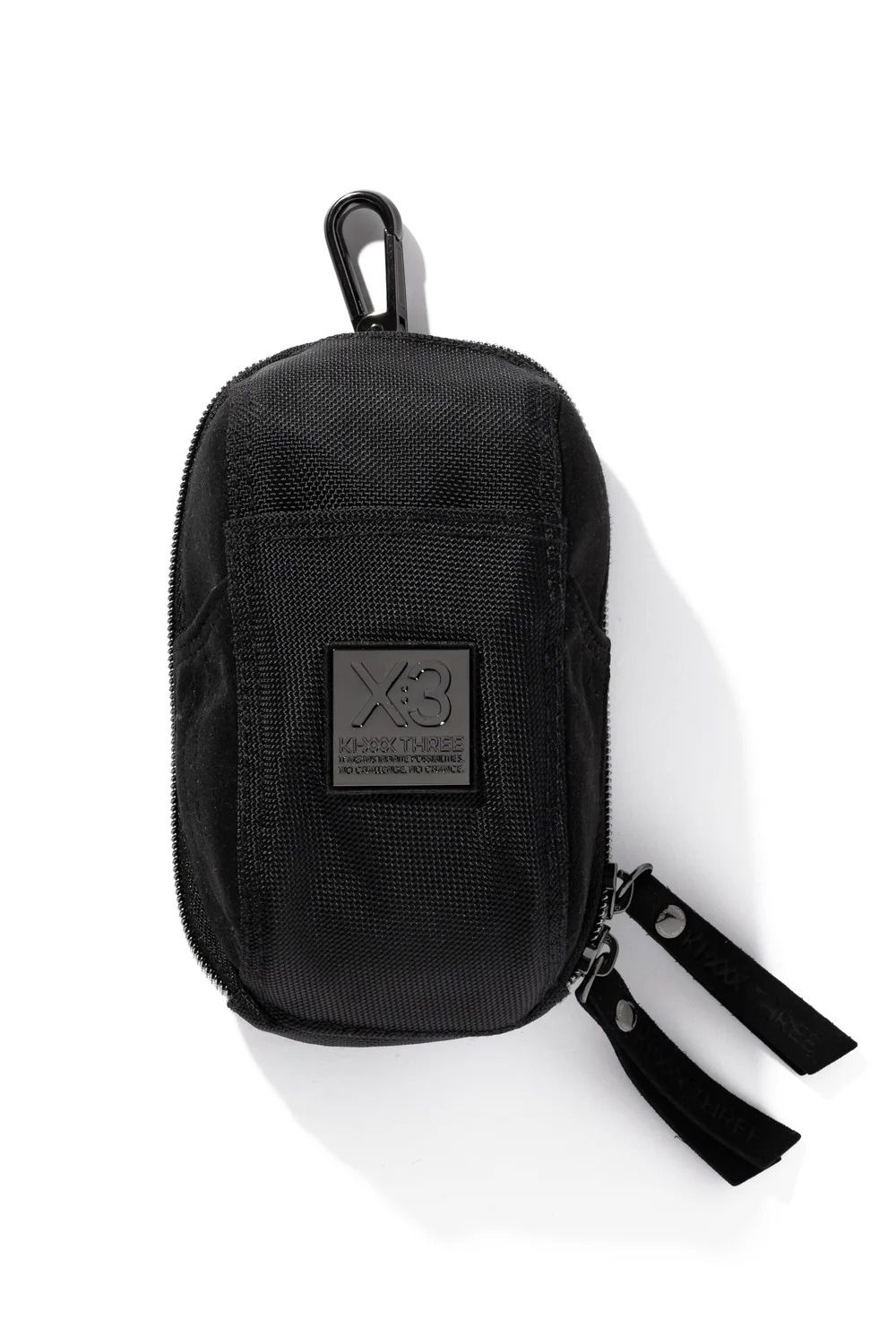 【26AW】 NYLON BASKET BALL POUCH / バスケット織ナイロン ボールポーチ (ブラック)